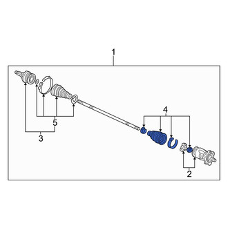 Honda OE - Rear Inner CV Joint Boot