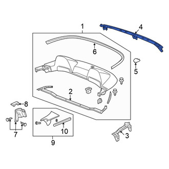 Honda OE - Center Convertible Top Retainer