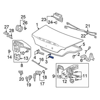 Honda OE - Rear Outer Deck Lid Insulator