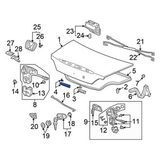 Honda OE - Rear Inner Deck Lid Insulator