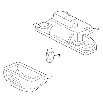 Honda OE - Rear Lamps - License Lamps