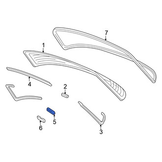 Honda OE - Rear Back Glass Clip