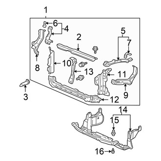Honda OE - Radiator Support