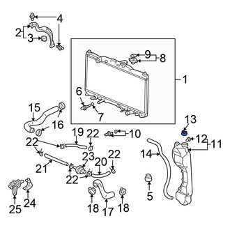 Honda OE - Engine Coolant Reservoir Cap