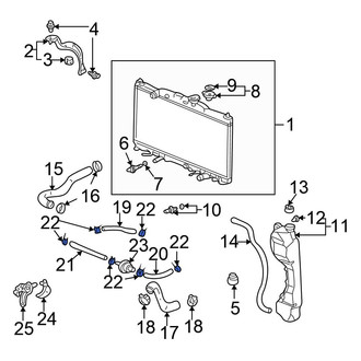 Honda OE - Transmission Oil Cooler Line Clamp