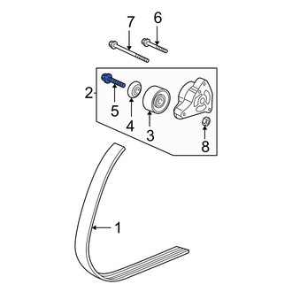 Honda OE - Accessory Drive Belt Idler Pulley Bolt