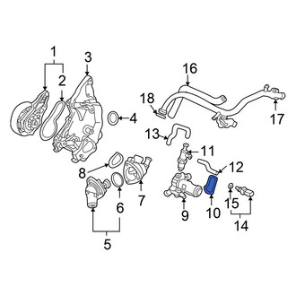 Honda OE - Engine Coolant Water Outlet Seal