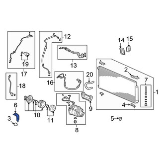 Honda OE - Right A/C Condenser Mount