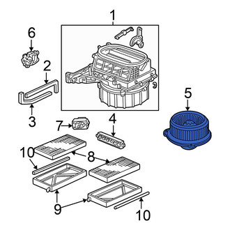 Honda OE - HVAC Blower Motor Assembly