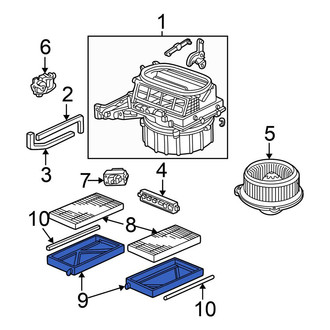 Honda OE - Left Cabin Air Filter Case