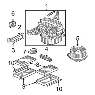 Honda OE - Air Conditioner & Heater - Blower Motor & Fan