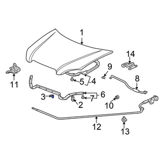 Honda OE - Front Hood Stop Buffer