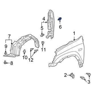 Honda OE - Front Bumper Cover Retainer