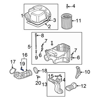 Honda OE - Engine Air Intake Hose Adapter