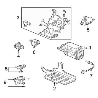 Honda OE - Emission System - Emission Components (EX / LX)
