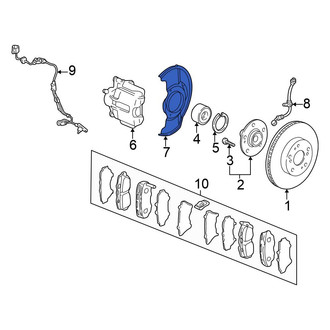 Honda OE - Front Brake Dust Shield