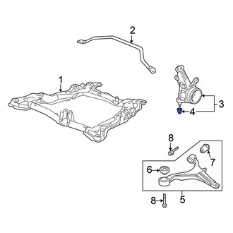 Honda OE - Front Lower Suspension Ball Joint Boot