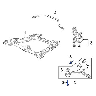 Honda OE - Front Lower Suspension Control Arm Bolt