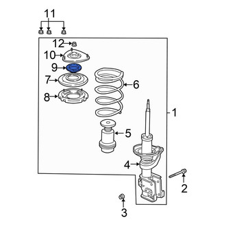 Honda OE - Front Suspension Strut Bearing