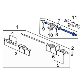 Honda OE - Front CV Intermediate Shaft