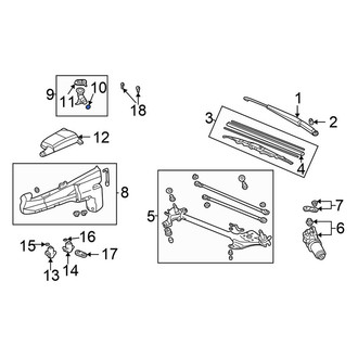 Honda OE - Washer Fluid Reservoir Filler Pipe Seal