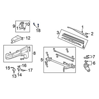 Honda OE - Windshield Washer Nozzle