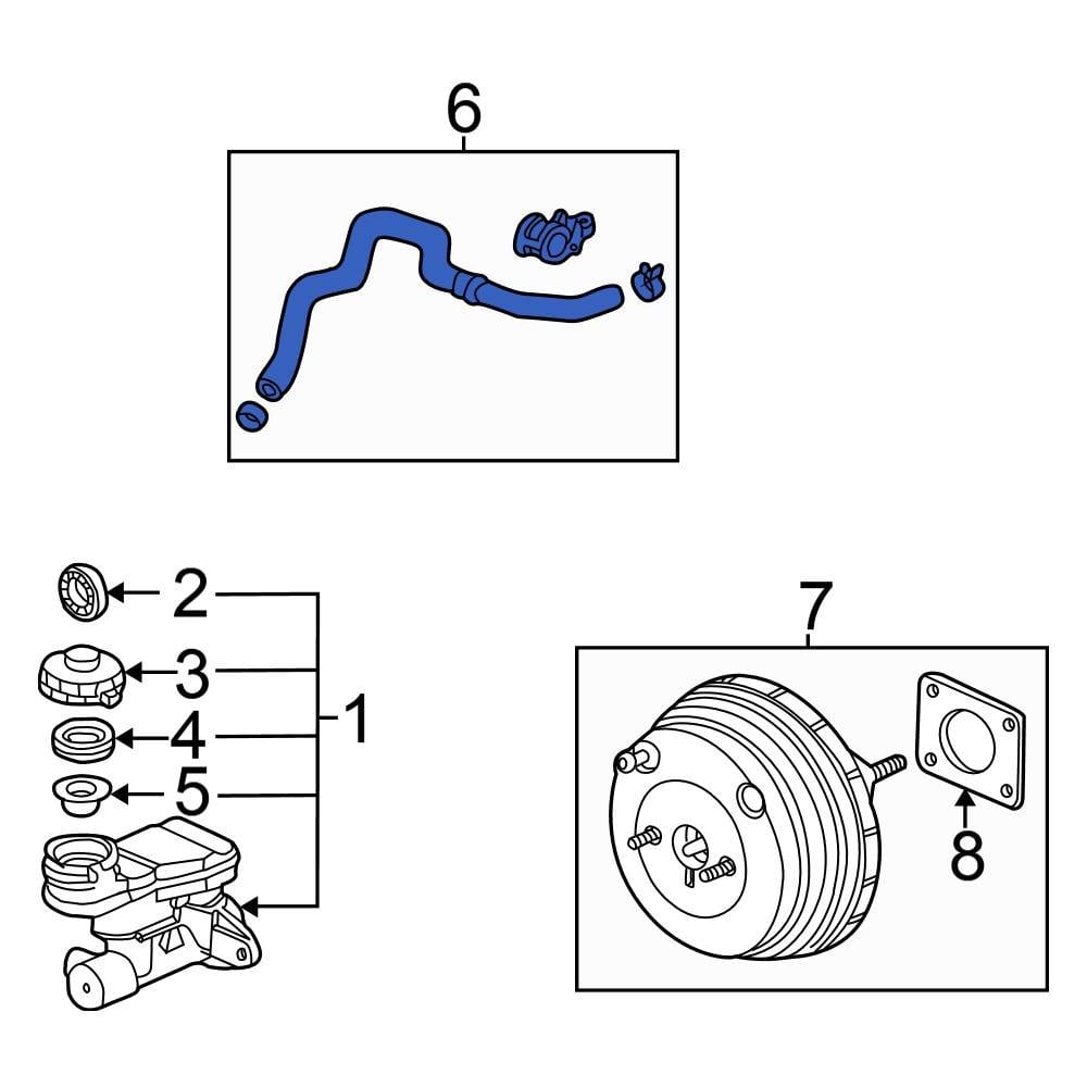 Honda OE 46402S9AA02 Brake Vacuum Hose