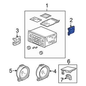 Honda OE - Right Radio Bracket