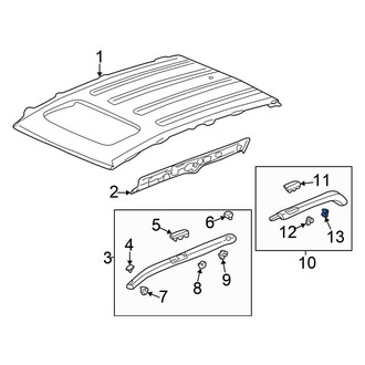 Honda OE - Rear Roof Molding Clip