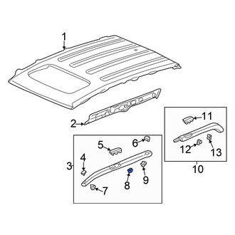 Honda OE - Roof Molding Clip