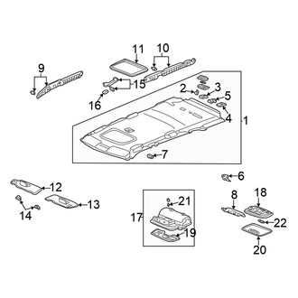 Honda OE - Roof - Interior Trim (With Sunroof)