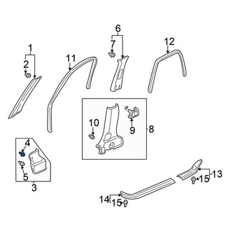 Honda OE - Fender Filler Panel Clip