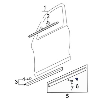 Honda OE - Door Molding Clip