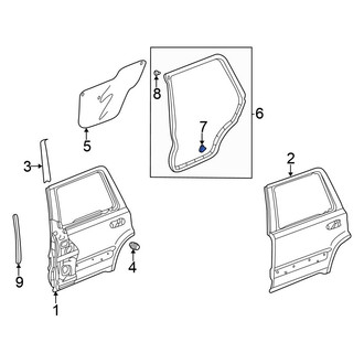 Honda OE - Center Door Seal Clip