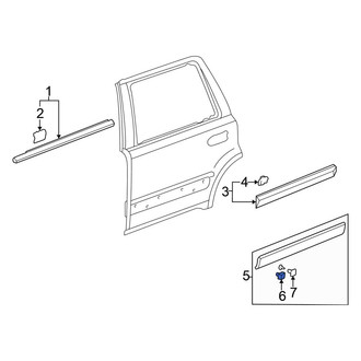 Honda OE - Door Molding Clip