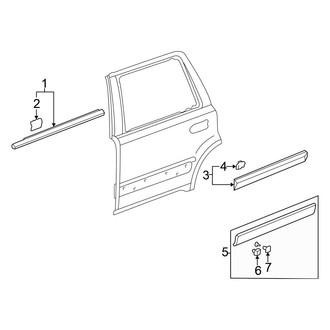 Honda OE - Rear Door - Exterior Trim