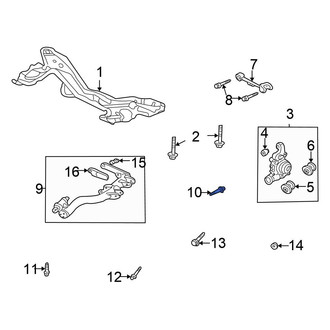 Honda OE - Suspension Trailing Arm Bolt
