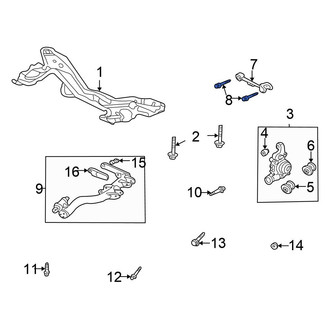 Honda OE - Rear Upper Suspension Control Arm Bolt
