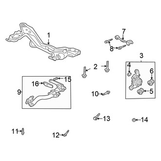 Honda OE - Rear Suspension - Suspension Components (FWD)