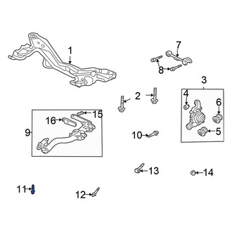 Honda OE - Suspension Trailing Arm Bolt