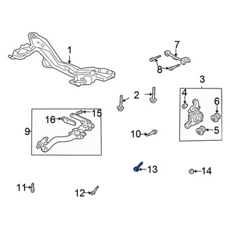 Honda OE - Suspension Trailing Arm Bolt