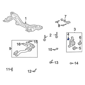 Honda OE - Rear Upper Suspension Knuckle Bushing