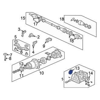 Honda OE - Rear Right Drive Axle Shaft Seal