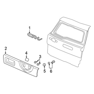 Honda OE - Back Door - Exterior Trim