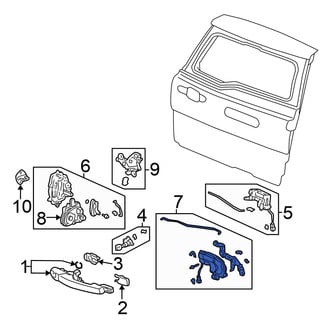 Honda OE - Rear Left Door Lock Actuator Motor