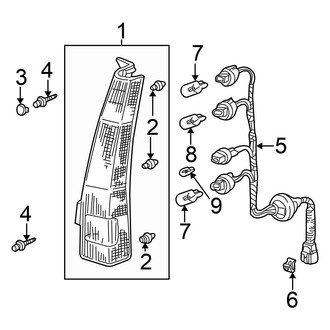 Honda OE - Rear Lamps - Tail Lamps