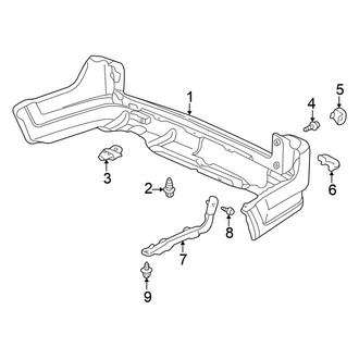 Honda OE - Rear Bumper - Bumper & Components