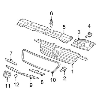 Honda OE - Grille & Components (U.K. Built)