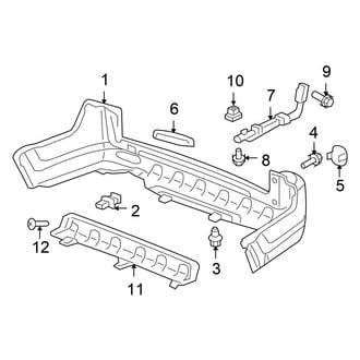 Honda OE - Rear Bumper - Bumper & Components