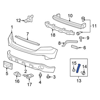 Honda OE - Front Left Bumper Extension